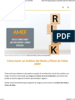 Cómo Hacer Un AMEF Paso A Paso + Ejemplo Práctico Con EXCEL