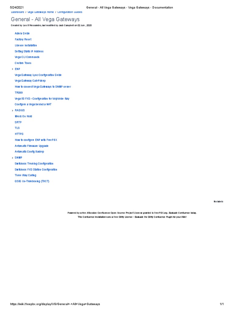 General - All Vega Gateways - Vega Gateways - Documentation | PDF ...