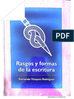Rasgos y Formas de La Escritura - F. Vásquez R