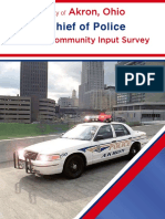 Chief of Police Community Input Survey Results