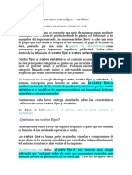 Cuál Es La Diferencia Entre Costos Fijos y Variables