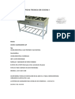 Cocina industrial 3 quemadores acero inoxidable