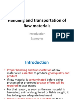 Handling and Transportation of Raw Materials