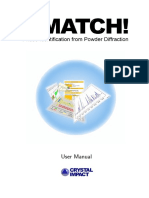 Match! (Phase Identification From Powder Diffraction) Manual v1.2
