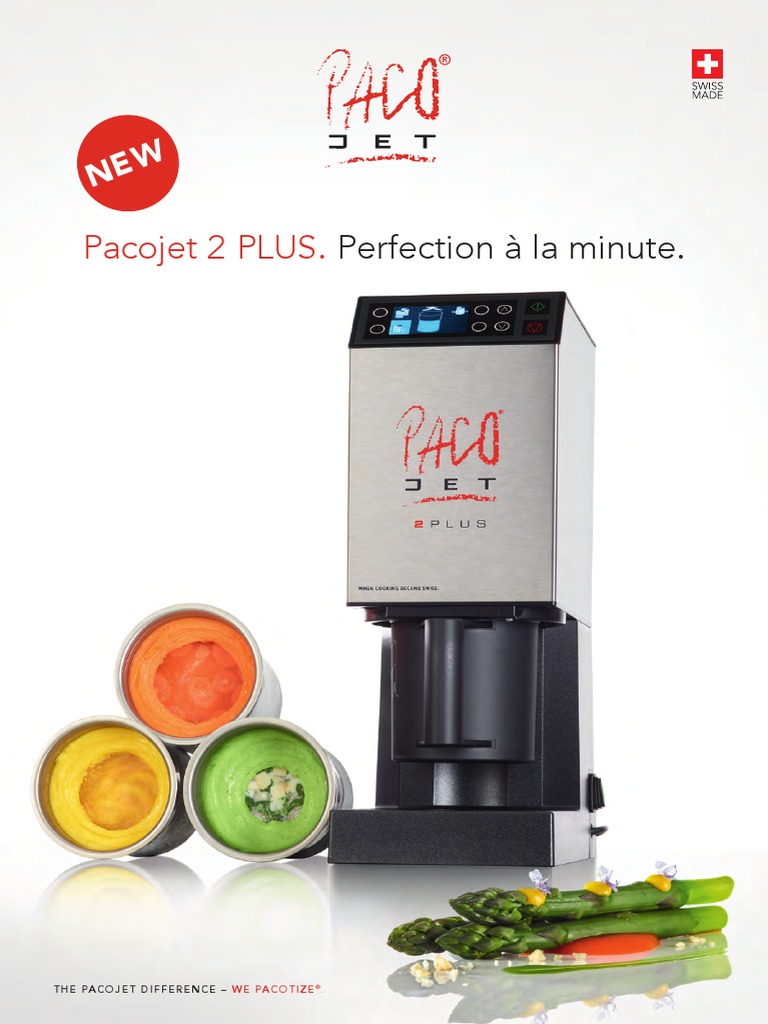 Pacojet 2 PLUS. Perfection À La Minute PDF Ice Cream Foods