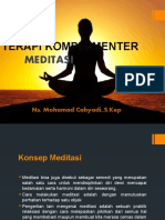 TERAPI KOMPLEMENTER Meditasi