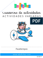 Av0017 Pasatiempos para Ninos Edufichas