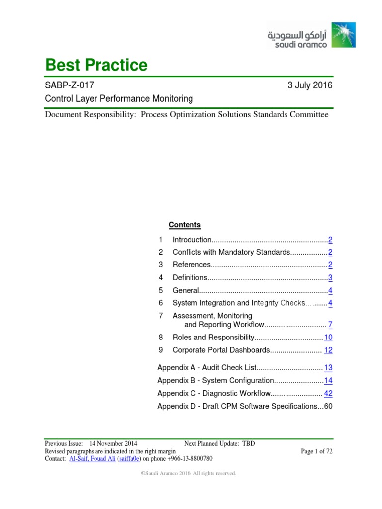Sabp Z 017 | PDF | Control Theory | Process Control