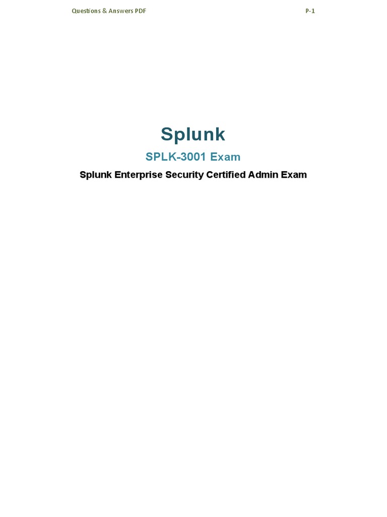 SPLK-1003 Prüfungs