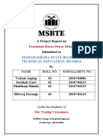 A Project Report On: Fractional Horse Power Motor