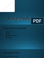Risk and security solutions overview