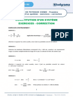 Fiche de Revision Physique Chimie 2021 Premiere Constitution D Un Systeme Exercices Correction