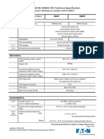 Eaton 93PM 80-100kW UPS Technical Specification: Manufacturer's Declaration in Accordance With IEC 62040-3