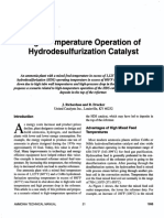 High-Temperature Operation of Hydrodesulfurization Catalyst: J. Richardson and R. Drucker
