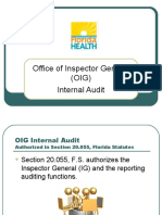 Office of Inspector General (OIG) Internal Audit