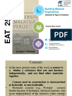 EAT 258-Lecture 4 (Cement Type of Cement) 06112019