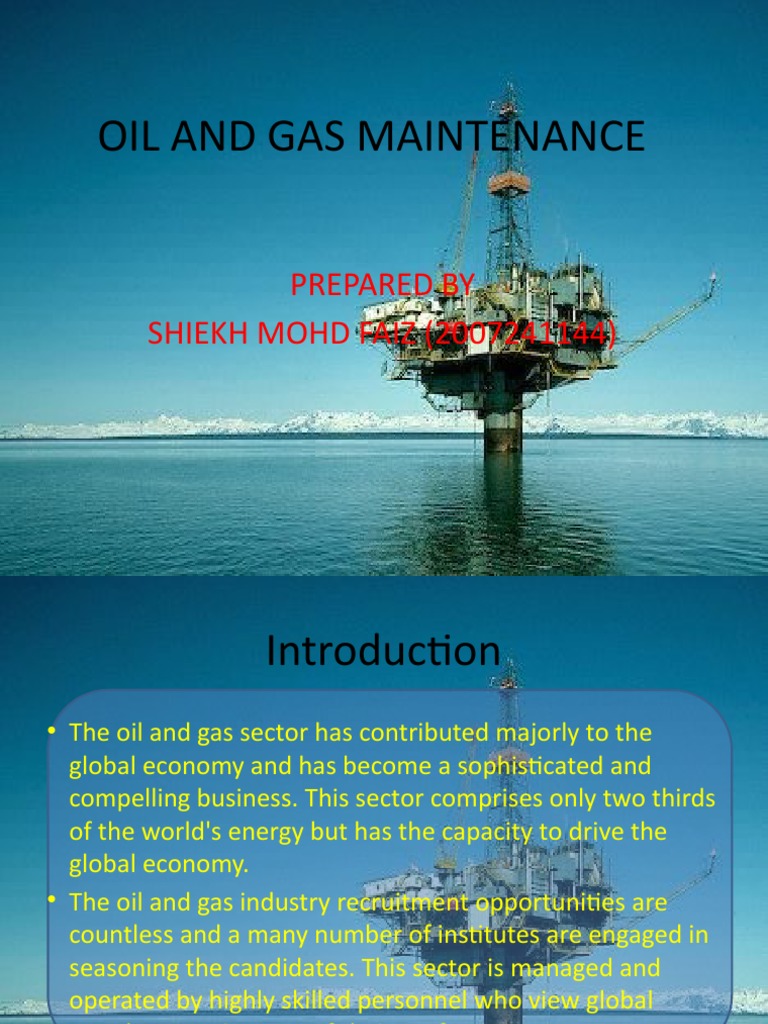 Oil and Gas Maintenance | PDF | Nature | Pipe (Fluid Conveyance)