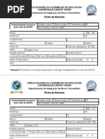 Ficha de Visita - Igreja Fonte Da Vida