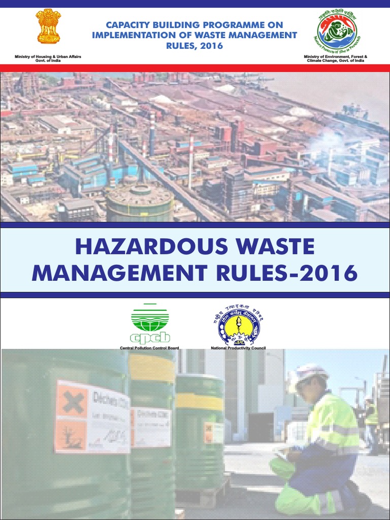 Hazardous Waste Management Rules 2016 Download Free PDF Hazardous Waste Waste