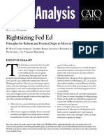 Rightsizing Fed Ed: Principles For Reform and Practical Steps To Move in The Right Direction