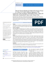 Neoadjuvant Chemoradiotherapy Followed by Surgery Versus