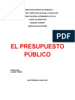 El Presupuesto Publico