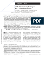 Analysis of Machine Learning Techniques For Heart Failure Readmissions