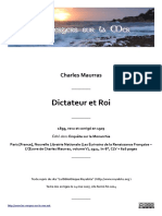 Maurras Dictateur-Roi 1903-2007 Article 538