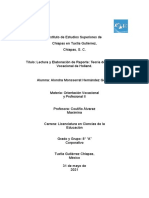 Lectura y Elaboracion de Reporte Teoria de La Eleccion Vocacional de Holland Alondra M Hernández Gómez 8º A