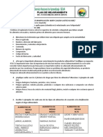 Plan de Mejoramiento - Curso de Manipulación Mayo 2021 Mary Claudia Lastre Alvarez