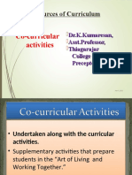Resources of Curriculum: Co-Curricular Activities