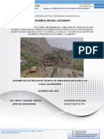 Informe Ampl. Plazo N°01. - San Benito