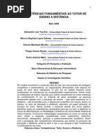 COMPETÊNCIAS FUNDAMENTAIS AO TUTOR DE ENSINO A DISTÂNCIA