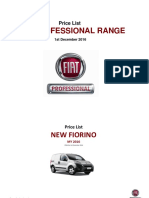 Fiat Professional Range: Price List