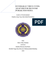 Dampak Penyebaran Virus Covid-19 Terhadap Sektor Ekonomi Republik Indonesia