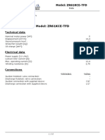 Model: ZR61KCE-TFD: Technical Data