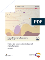 Actividad de La Industria, Abril 2021. INDEC.