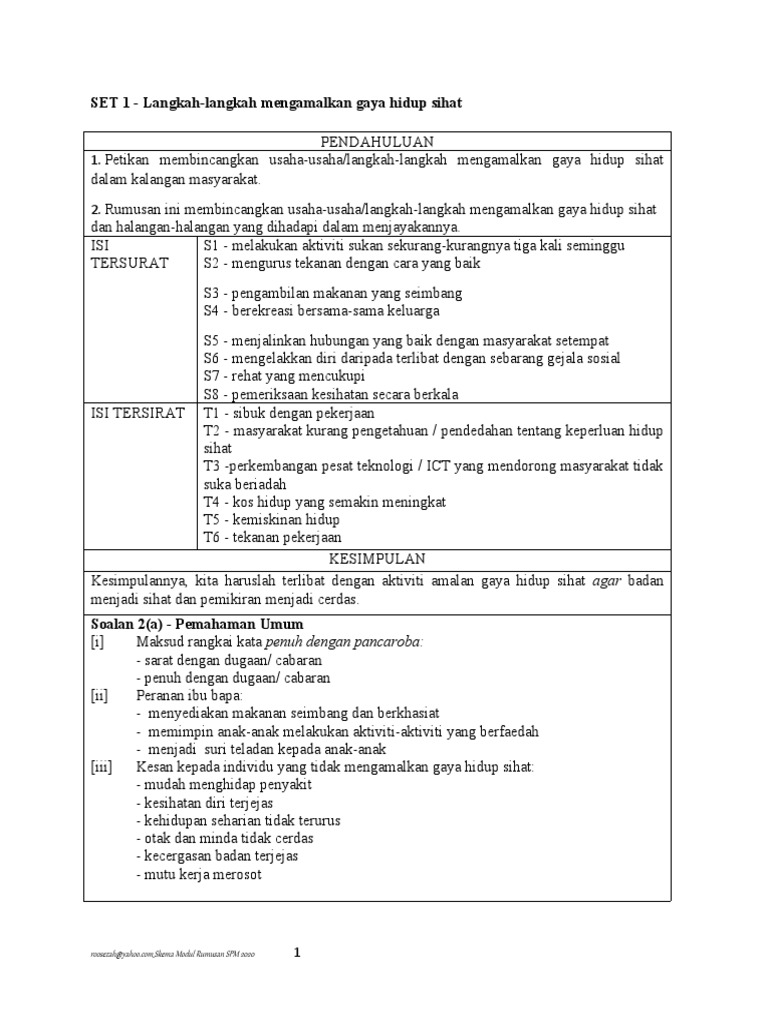 Jawapan Rumusan T4 Pdf