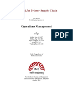 HP Deskjet Printer Supply Chain: Operations Management