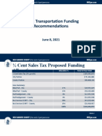 Transportation Funding Recommendation