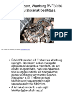 A 4T Trabant, Wartburg BVF32 - 36 Karburátorának Beállítása. PDF Created With Pdffactory Trial Version