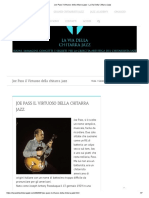Joe Pass Il Virtuoso Della Chitarra Jazz - La via Della Chitarra Jazz