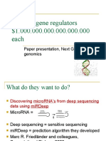 Wanted: Gene Regulators $1.000.000.000.000.000.000 Each: Paper Presentation, Next Generation Genomics