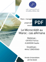 Rapport de PFE (MicroCrédit Au Maroc - Cas ALAmana)