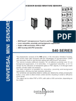 S40 Series: Microprocessor-Based Miniature Sensors