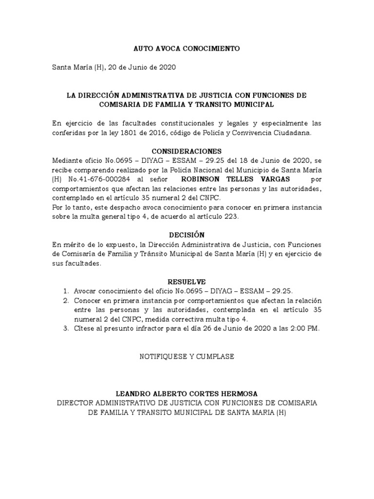 Auto Avoca Conocimiento PDF