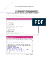 Ejercicios Prácticos de Estructuras Condicionales