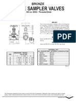 Globe Sampler Valves: 200 Lb. WOG - Threaded Ends