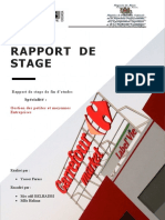 Rapport de Stage de Fin D'etudes Spécialité