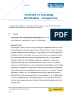 8 Worksheet On Analyzing Rhetorical Devices - Answer Key